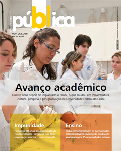 Capa da Revista Universidade Pública Nº 64 - novembro/dezembro de 2011