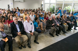 Foto da plateia presente à solenidade dos 50 anos da PRPPG