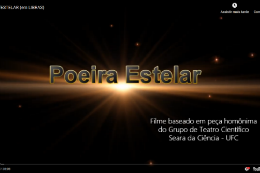 Imagem: O filme "Poeira estelar" é uma adaptação para a comunidade surda da peça homônima encenada pelo Grupo de Teatro Científico da Seara (Imagem: Divulgação)