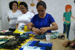 Imagem: O foco do projeto é o empreendedorismo feminino social e sustentável de base comunitária (Foto: Luana Oliveira/PREX-UFC)