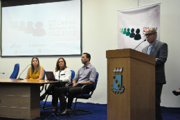 Imagem: O Reitor Jesualdo Farias discursou no lançamento do Censo Penitenciário do CE