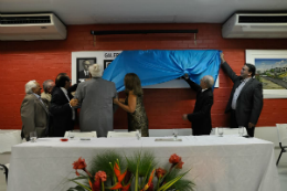 Imagem: Galeria dos ex-diretores do Labomar foi inaugurada durante a solenidade (Foto: Guilherme Braga)