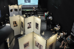 Imagem: Prof. Ricardo Guilherme fala durante lançamento da exposição (Foto: Ribamar Neto)