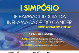 Imagem: Cartaz do simpósio do Programa de Pós-Graduação em Farmacologia da UFC (Imagem: Divulgação)