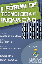 Imagem: Cartaz do II Fórum de Tecnologia e Inovação do Campus de Crateús