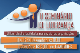 Imagem: Cartaz do II Seminário de Liderança (Reprodução)