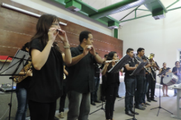 Imagem: Banda do Norte, projeto de extensão do Curso de Música do Campus da UFC de Sobral (Foto: Divulgação)