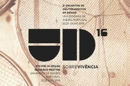 Imagem: Logomarca do UD16 – Encontro de Doutoramentos em Design
