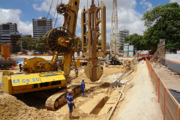 Imagem: Canteiro de obras onde está sendo construído o empreendimento