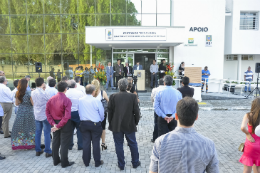 Imagem: Durante discurso, Prof. Hélio de Miranda destacou trabalho de equipe (Foto: Ribamar Neto/UFC)