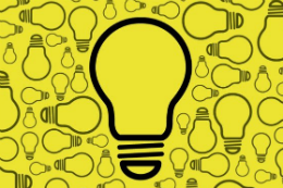 Imagem: Ilustração com lâmpada acesa significando "ideia"