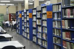 Imagem: Salão de estudos da Biblioteca de Ciências da Saúde