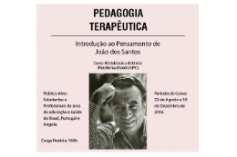 Imagem: Cartaz do curso Introdução ao Pensamento de João dos Santos: Estudos sobre a Pedagogia Terapêutica (Imagem: Divulgação)