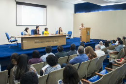 Imagem: A instalação da Comissão ocorreu no Auditório da Reitoria (Foto: Ribamar Neto/UFC)