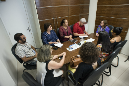 Imagem: A Pró-Reitoria de Administração da UFC recebeu visita técnica de servidores da UECE (Foto: Jr. Panela/UFC)