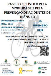 Imagem: Cartaz do passeio ciclístico