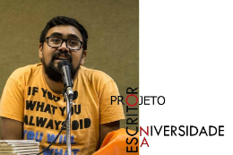 Imagem: O convidado do projeto O Escritor na Universidade de quinta-feira (15) é o poeta Talles Azigon (Imagem: Divulgação)