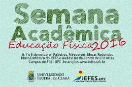 Imagem: Cartaz da Semana Acadêmica de Educação Física 2016