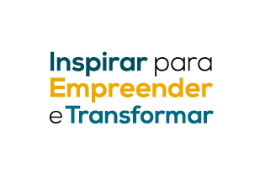 Imagem com o texto Inspirar para Empreender e Transformar