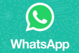 Imagem: Logomarca do aplicativo WhatsApp, que é imagem de um telefone dentro de um balão de conversa 