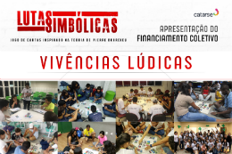 Imagem: No sábado, haverá oficina prática de experimentação do jogo Lutas Simbólicas, inspirado na teoria de Bourdieu