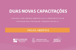 Imagem: Cursos de capacitação Câncer de Mama para Agentes Comunitários de Saúde e WHODAS 2.0. são gratuitos e na modalidade educação a distância (Imagem: Divulgação)