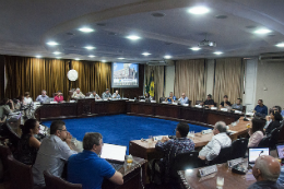 Imagem: Na última reunião de 2018, CONSUNI criou Parque Tecnológico, institucionalizou Clínica de Psicologia e aprovou homenagens a professores e servidores (Foto: Ribamar Neto/UFC)