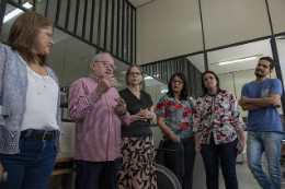 Imagem: O reitor Henry Campos apontou a abertura democrática da Universidade para as pessoas com deficiência (Foto: Jr. Panela/UFC)