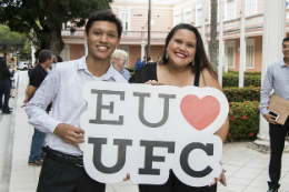 iMAGEM: Nilo Rivas e Thais Muniz cursaram Cinema e Audiovisual na UFC e foram agraciados com a distinção acadêmica Summa cum Laude (Foto: Viktor Braga/UFC)