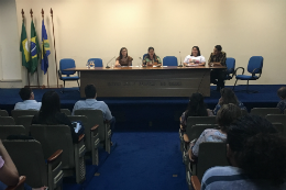 Imagem: A primeira reunião ampliada ocorreu no dia 12 de agosto, no Auditório Antônio Martins Filho, da Reitoria (Foto: CCSMI/UFC) 