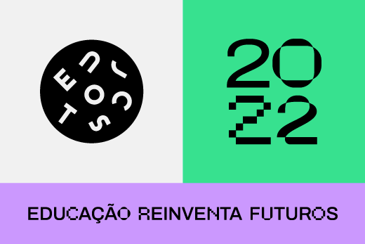 Banner com a logomarca dos Encontros Universitários e o texto "educação reinventa futuros" (Imagem: Desing/UFC Informa)