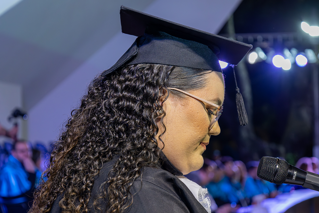 Imagem: A oradora discente, Kauany Abreu