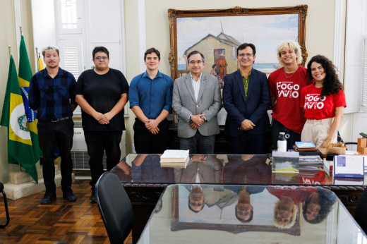 Imagem: Foto posada da reunião com o vereador Gabriel Aguiar e o diretor técnico da Etufor Jardson Cruz