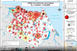 Mapa de contágio do coronavírus em Fortaleza