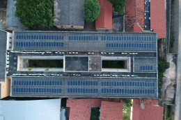 Imagem: Foto aérea de parte do complexo fotovoltaico (Foto: Divulgação)