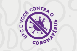 Imagem: logomarca UFC e Você Contra o Coronavírus