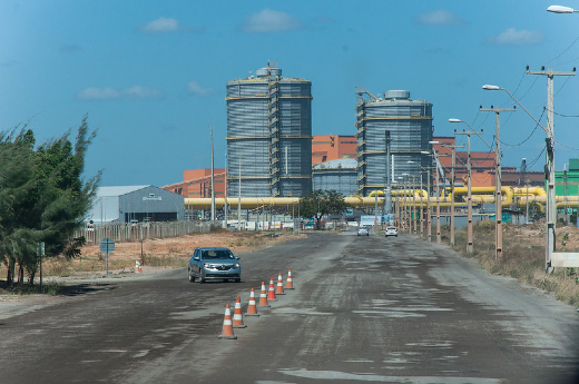 Imagem: O hub de hidrogênio verde será instalado no Complexo Industrial e Portuário do Pecém (Viktor Braga/UFC)