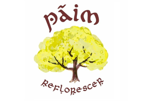 Imagem: logomarca do Programa PÃIM, uma árvore frutífera com raízes fortes