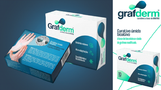 Imagem: Embalagem do GrafDerm com sugestão de identidade visual