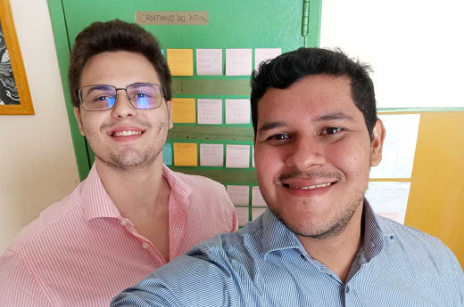Imagem: Daniel Marte e Carlos Souto são estudantes de Agronomia e sócios da Protômega (Foto: divulgação)