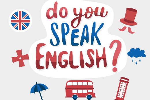 Imagem: cartaz com frase Do you speak English