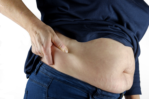 Imagem: A gordura acumulada na região do abdômen tende a aumentar o risco de doenças cardiovasculares (Foto: Pixabay)