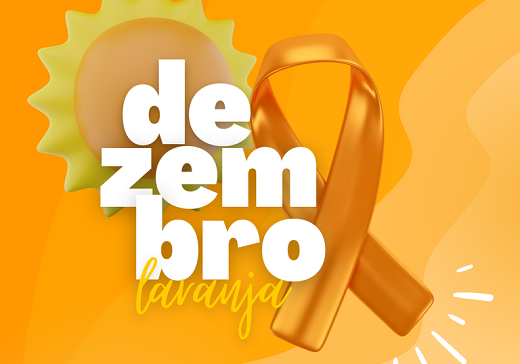 Logo da campanha de Dezembro Laranja do Complexo Hospitalar da UFC
