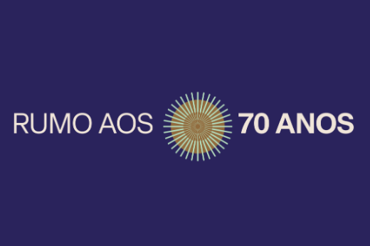 Imagem: Logomarca da campanha Rumo aos 70 Anos