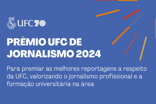 Imagem: Cartaz de divulgação do Prêmio UFC de Jornalismo