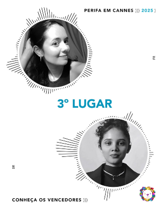 Imagem: Card de divulgação da conquista do terceiro lugar da competição por Gisele (acima) e Rute (embaixo) 