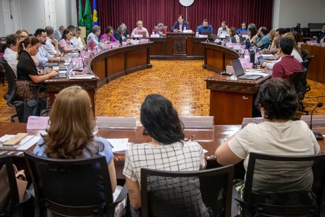 Imagem: sessão ordinária do Conselho Universitário da UFC (Consuni)