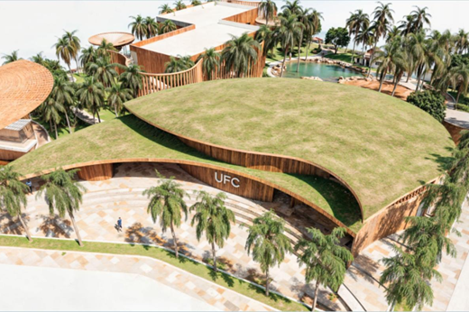 Imagem: Foto de projeto digital da Estação Científica da UFC em Jericoacoara mostra estrutura vista de cima