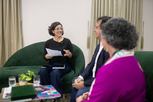 Imagem: A edição especial do Fala, Reitoria! aconteceu na sala de convivência da Reitoria da UFC, em ação conjunta entre a UFC Informa e o Instituto UFC Virtual