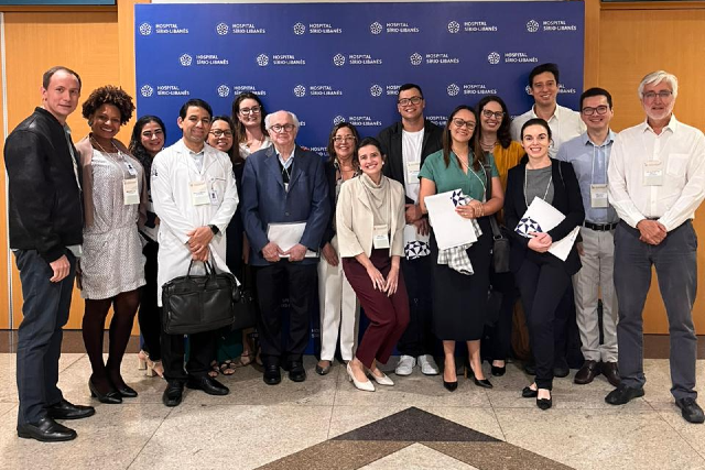 Imagem: Reunião com os pesquisadores de todos os centros participantes do Brasil que ocorreu na sede do hospital Sírio-Libanês